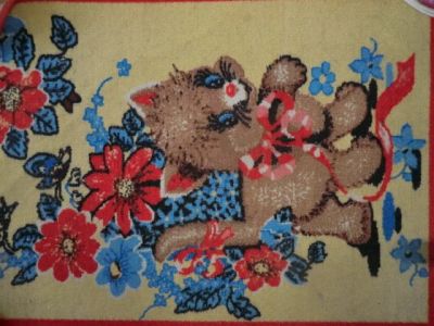 Лот: 11664961. Фото: 1. коврик детский с котенком. Развивающие коврики
