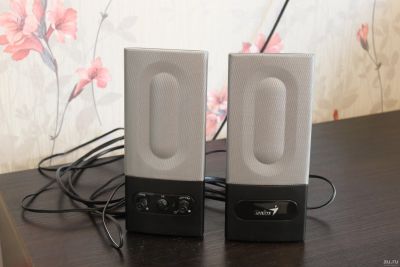 Лот: 14356291. Фото: 1. Колонки Genius SP-F200. Гудят. Акустические системы