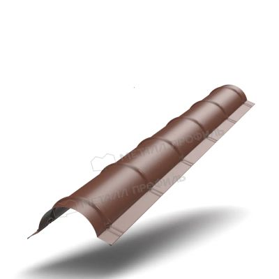 Лот: 24029806. Фото: 1. Планка конька круглого R110х2000... Кровельные материалы