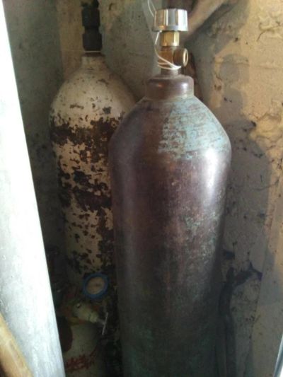 Лот: 11074190. Фото: 1. Балоны для сварки ацетилен/кислород... Оборудование для газосварки, резки