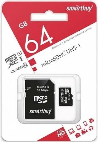 Лот: 16180941. Фото: 1. Карта памяти micro SDXC 64GB Smart... Карты памяти