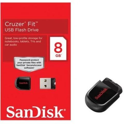 Лот: 4526528. Фото: 1. Флэш-диск SanDisk 8GB Cruzer Fit... USB-флеш карты