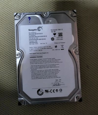 Лот: 19508663. Фото: 1. Винчестер Seagate 750Gb. Жёсткие диски (HDD)