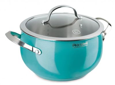 Лот: 18713895. Фото: 1. Кастрюля Rondell RDS-718 Turquoise. Кастрюли