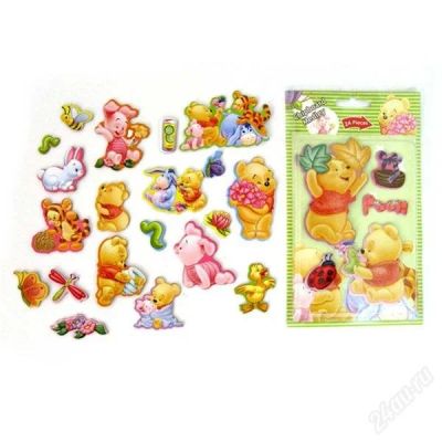 Лот: 2316686. Фото: 1. наклейки винни пух (набор 24шт... Другое (дети растут)