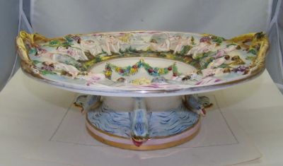 Лот: 18941091. Фото: 1. Capodimonte ваза большая фаянсовая... Предметы интерьера и быта