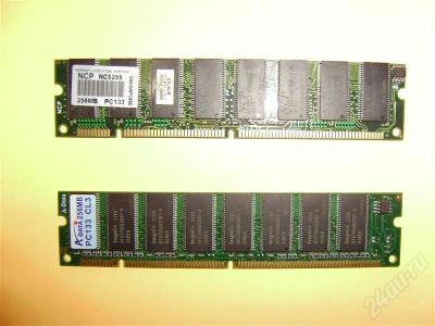 Лот: 382863. Фото: 1. Оперативная память SDRAM, 2 панки... Оперативная память