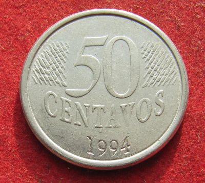 Лот: 21060463. Фото: 1. Бразилия 50 сентаво, 1994г. Америка