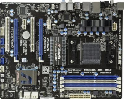 Лот: 6440904. Фото: 1. Материнская плата asrock 970 extreme4... Материнские платы