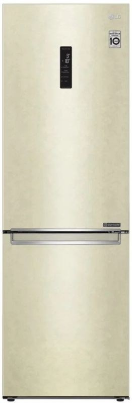 Лот: 15059587. Фото: 1. Холодильник LG GA-B459SEKL Бежевый... Холодильники, морозильные камеры