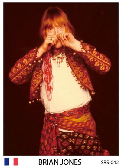 Лот: 10615316. Фото: 1. Rolling Stones Brian Jones коллекционная... Наклейки, фантики, вкладыши