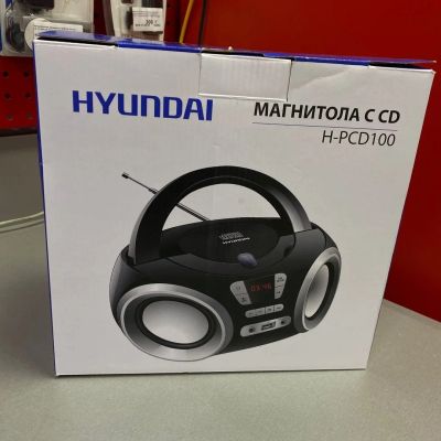 Лот: 15877951. Фото: 1. Магнитола с CD Hyundai H-PCD100... Музыкальные центры, магнитолы