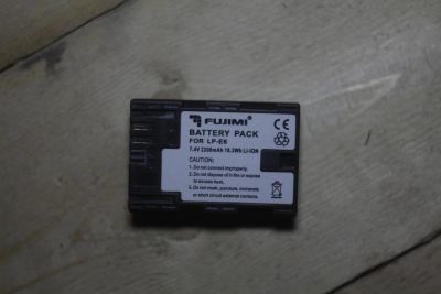 Лот: 9043088. Фото: 1. Аккумулятор, батарея fujimi LP-E6... Аккумуляторы, зарядные