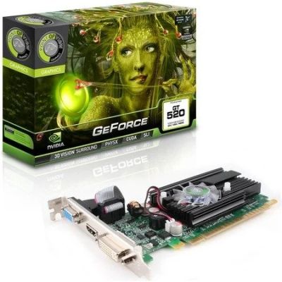 Лот: 12622504. Фото: 1. 1Gb Point of View GeForce GT520... Видеокарты