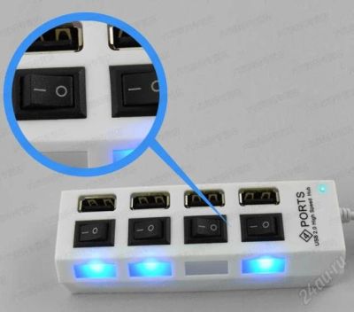 Лот: 2798553. Фото: 1. USB 2.0 HUB (хаб / разветвитель... Платы расширения, контроллеры, доп. порты