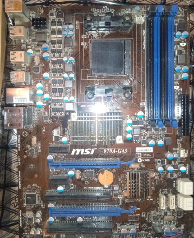 Лот: 17909837. Фото: 1. Материнка MSI 970A-G43. Материнские платы