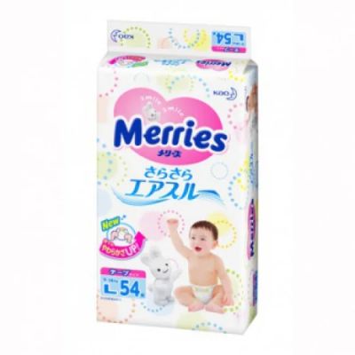 Лот: 4285021. Фото: 1. Merries подгузники L (9-14 кг... Детская гигиена