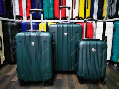 Лот: 15213455. Фото: 1. Чемодан Большой "Bangkok" темно-зеленый... Чемоданы и сумки дорожные