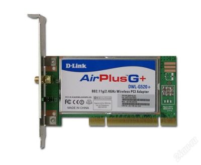 Лот: 1205933. Фото: 1. D-link DWL-G520+. WiFi, Bluetooth адаптеры