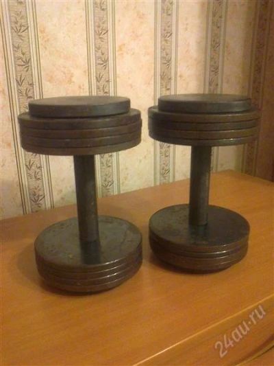Лот: 2381958. Фото: 1. Гантели разборные 2шт по 16 кг... Гантели