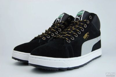 Лот: 16963339. Фото: 1. Кроссовки Puma Suede Mid Fur Black... Кеды, кроссовки, слипоны