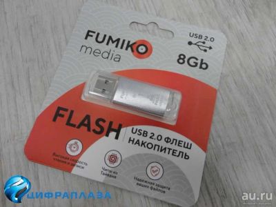 Лот: 16500779. Фото: 1. 8GB накопитель FUMIKO Paris серебристый. USB-флеш карты