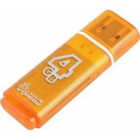 Лот: 20877740. Фото: 1. USB Flash SmartBuy Glossy 4GB... Карты памяти