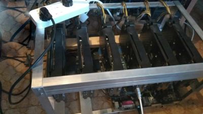 Лот: 11168433. Фото: 1. Майнинг ферма 6 * rx 570 4Gb... Майнинг фермы, товары для майнинга