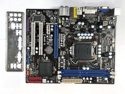 Лот: 25623272. Фото: 1. Материнская плата Asrock H55M-LE... Материнские платы