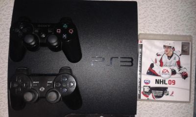 Лот: 4248175. Фото: 1. Playstation 3 (PS3) slim, прошитая... Игровые приставки, консоли