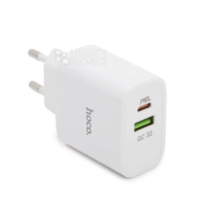 Лот: 19083739. Фото: 1. Зарядное сетевое (1 USB-C, 5V... Зарядные устройства, блоки питания, адаптеры сетевые для смартфонов