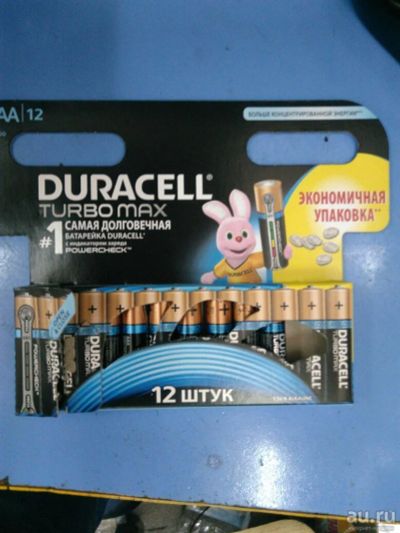Лот: 9728901. Фото: 1. Батарейки Duracell Turbo AAА. Батарейки, аккумуляторы, элементы питания