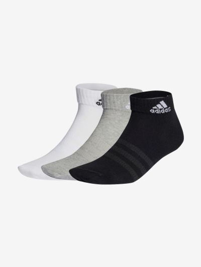 Лот: 22439731. Фото: 1. Носки adidas, 3 пары, Серый. Другое (спортивная одежда)