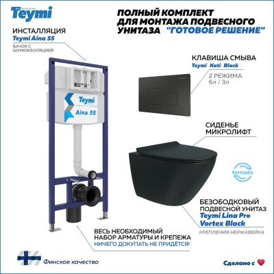 Лот: 25357113. Фото: 1. Комплект унитаза с инсталляцией... Унитазы, биде
