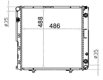 Лот: 3715893. Фото: 1. Радиатор mercedes ml/gl/r-class... Двигатель и элементы двигателя