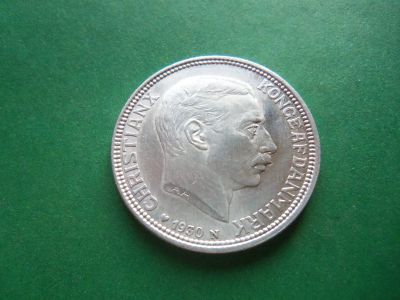 Лот: 20658466. Фото: 1. Дания 2 кроны 1930 г.,сохран,серебро... Европа