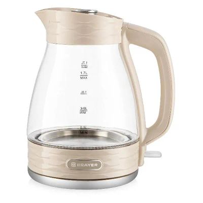 Лот: 24631452. Фото: 1. Электрический чайник Brayer BR1066. Чайники, кофемашины, кулеры