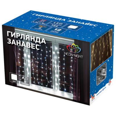 Лот: 24436795. Фото: 1. Электрогирлянда NEON-NIGHT "Дождь... Гирлянды, шарики, новогодние аксессуары