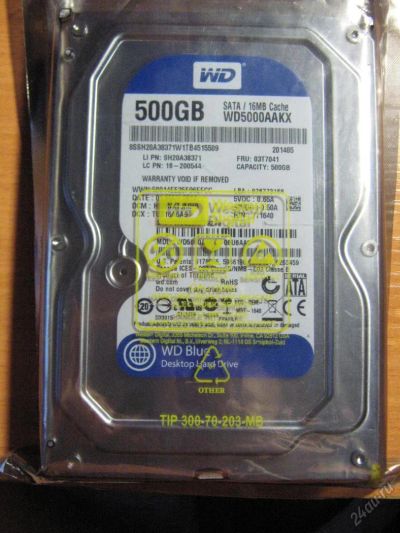 Лот: 5794921. Фото: 1. Жесткий диск WD 500Gb SATA III... Жёсткие диски (HDD)