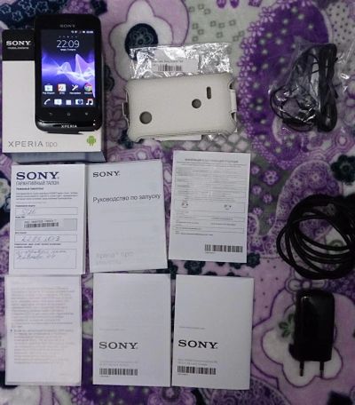 Лот: 3830828. Фото: 1. Sony Xperia TIPO Black НОВЫЙ на... Смартфоны