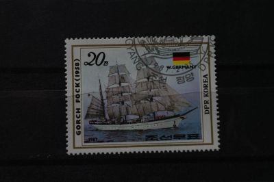 Лот: 3931985. Фото: 1. марка 31 Корея 1987 корабли парусники. Марки