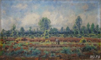 Лот: 12675937. Фото: 1. Картина старинная Пейзаж (X441... Другое (антиквариат)