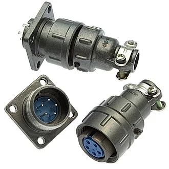 Лот: 17509803. Фото: 1. Авиационный разъем CX16Z5FG1 5pin. Разъёмы