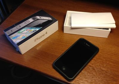 Лот: 3027951. Фото: 1. Телефон Apple iPhone 4 16Gb Black. Смартфоны