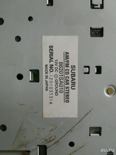 Лот: 10627728. Фото: 1. Оригинальная магнитола Subaru. Автомагнитолы