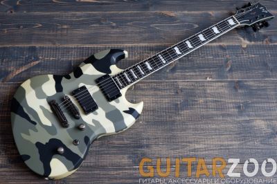 Лот: 17079869. Фото: 1. ESP Viper Army Woodland Camo Custom... Гитары
