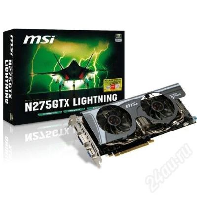 Лот: 735666. Фото: 1. Продажа MSI GeForce GTX 275 LIGHTNING... Видеокарты