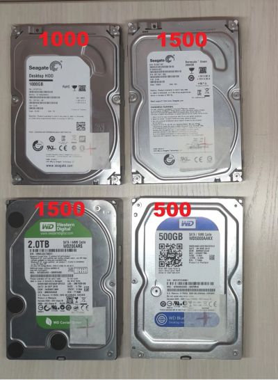 Лот: 20185166. Фото: 1. Жесткий диск HDD 2TB, 1TB, 500Gb. Жёсткие диски (HDD)