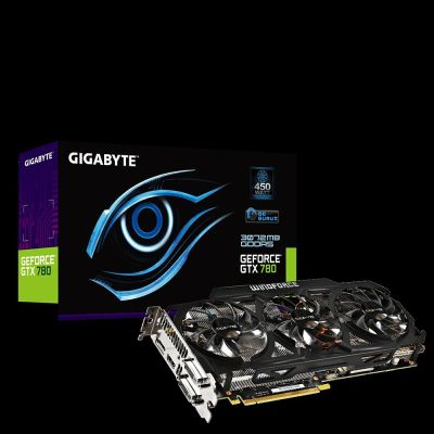 Лот: 8185303. Фото: 1. Gigabyte GeForce GTX 780 954Mhz... Видеокарты