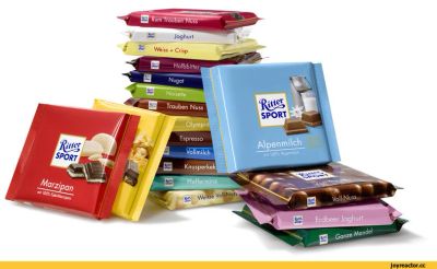 Лот: 6275932. Фото: 1. Шоколад Ritter Sport 100гр. Немецкое... Шоколад, конфеты